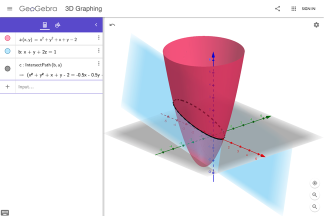 Geogebra 3d store grapher