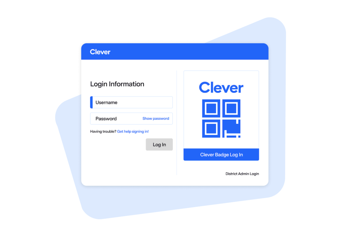 Substitute teachers use Clever Badge Log In