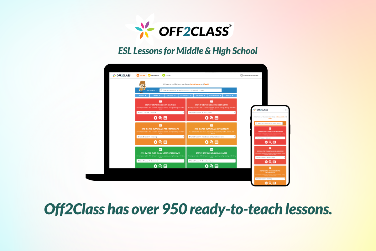 Off2Class has over 950 ready-to-teach lessons.