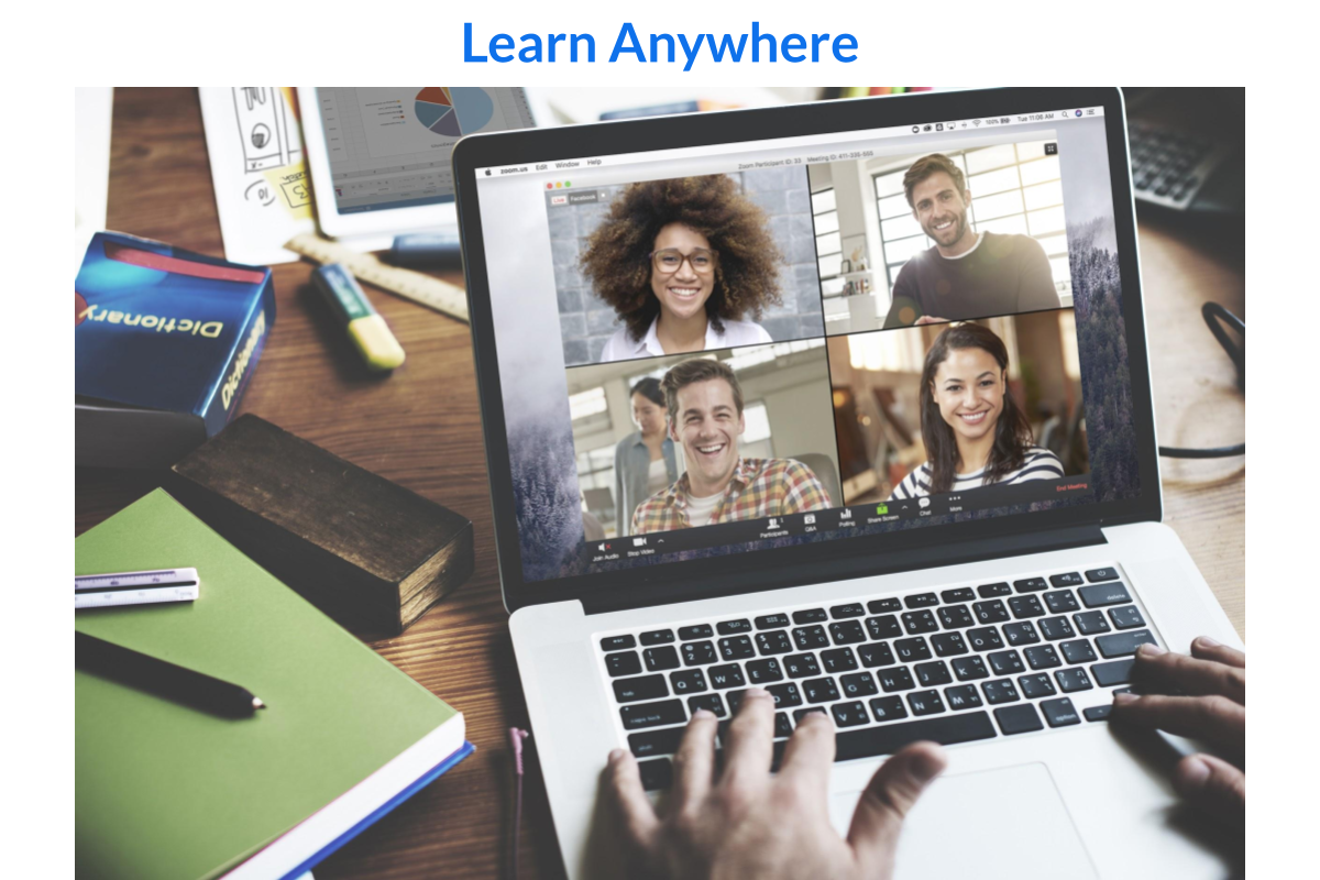 Improve learning experiences, and enhance student engagement with a blend of synchronous and asynchronous learning tools. Students can join classes virtually, from any device, boosting attendance and retention. Session recording and automatic transcription allow students to learn at their own pace. 
